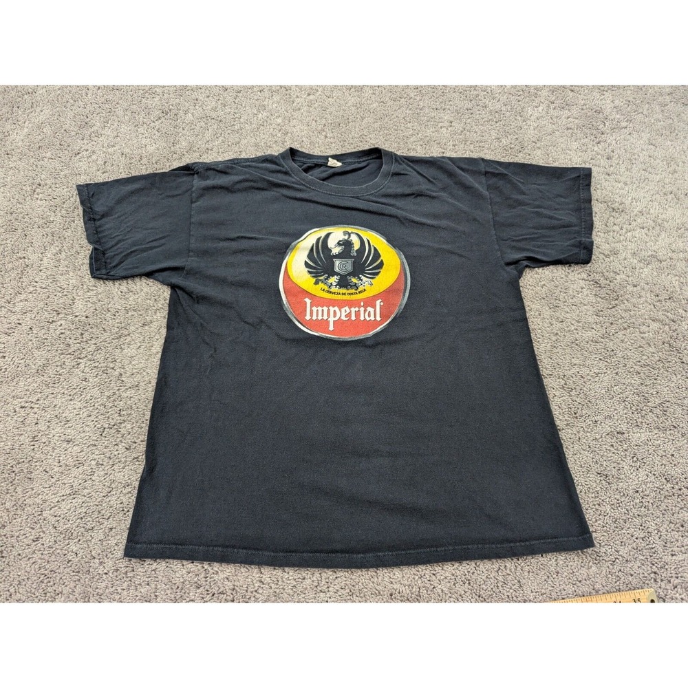 Imperial Beer T-Shirt Mens Extra Large Preshrunk‎ Black Casual Outdoor
